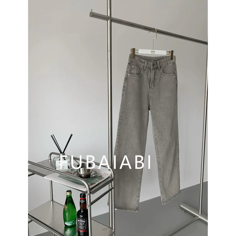 Women's Jeans™ High Waist Vintage Straight Baggy Denim Pants