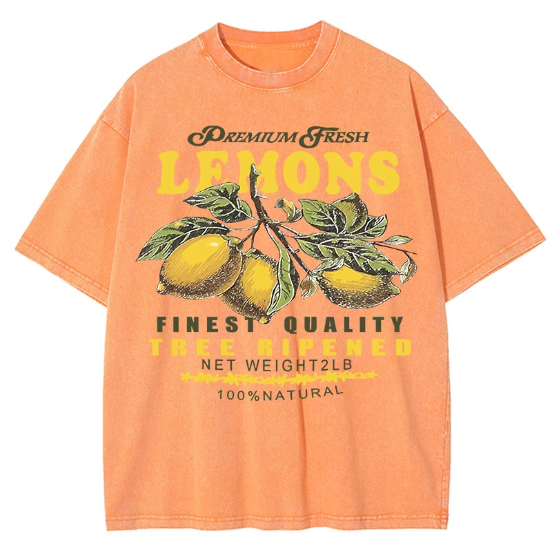 Women's Fruit Print T-Shirts™ Y2K Short Sleeve Loose Cotton Tees