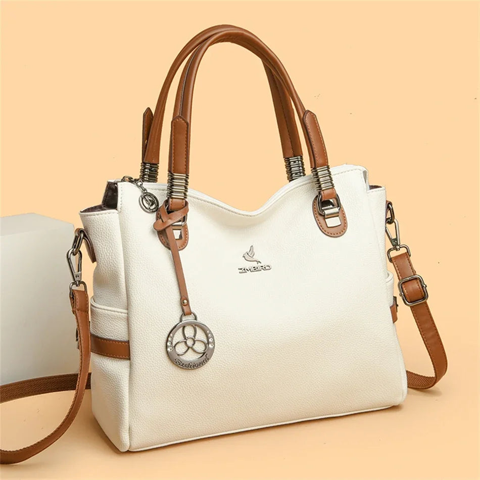 Women's Leather Luxury Handbags™ Ladies Shoulder Crossbody Sac & Messenger Tote Handbag