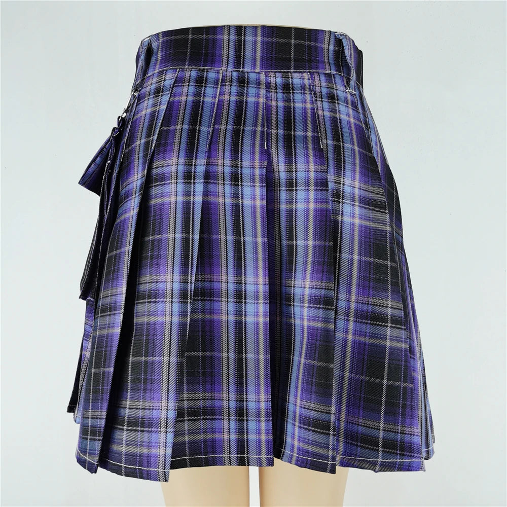 Women's Harajuku Punk Gothic Mini Skirt™ High Waist Patchwork Bandage Skirt