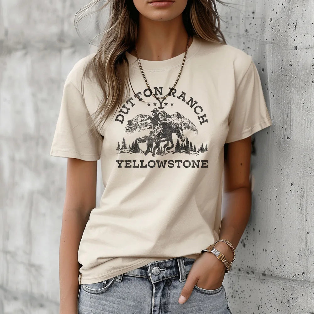 Women's Yellowstone Letter Printed t-shirts