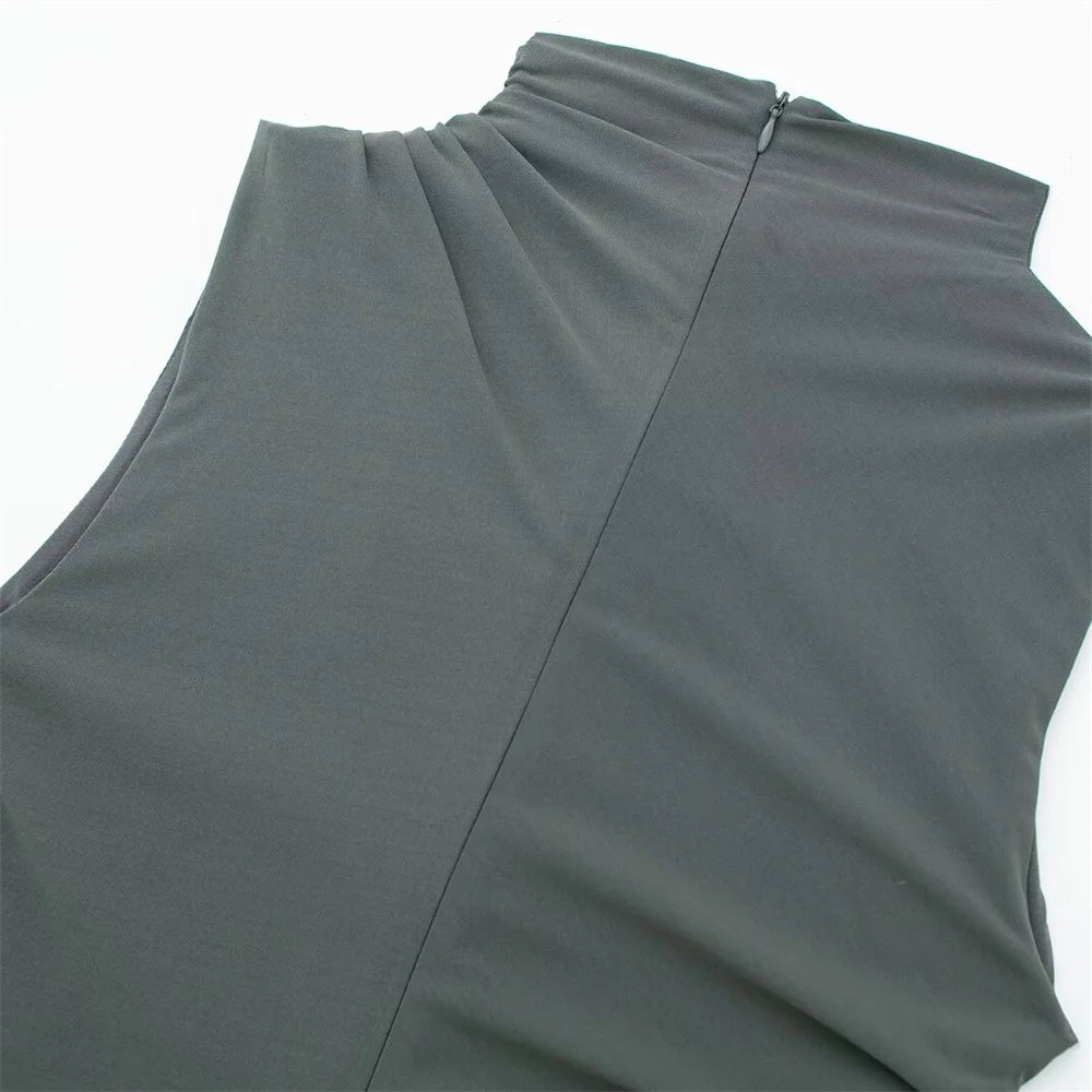 Women Dress™ Spring And Summer Fashionable Pleated Decorative Dress