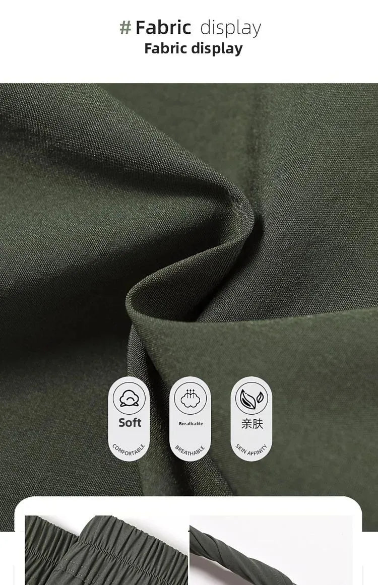 Women's Thin High Waist Cargo Pants™ Long Drapey Quick Dry Trousers