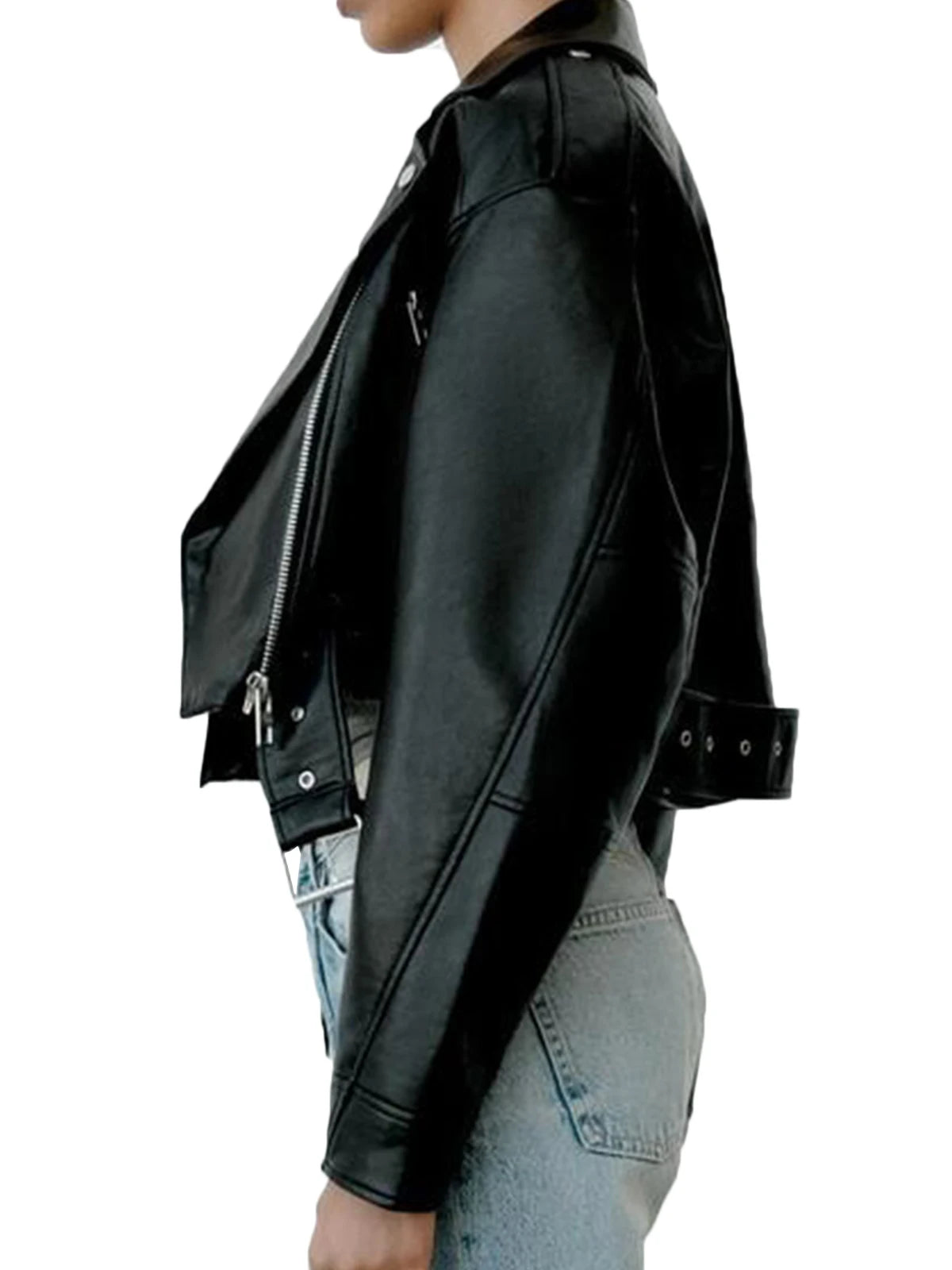 Fitaylor Women's Leather Jacket™ Short Leather Jacket