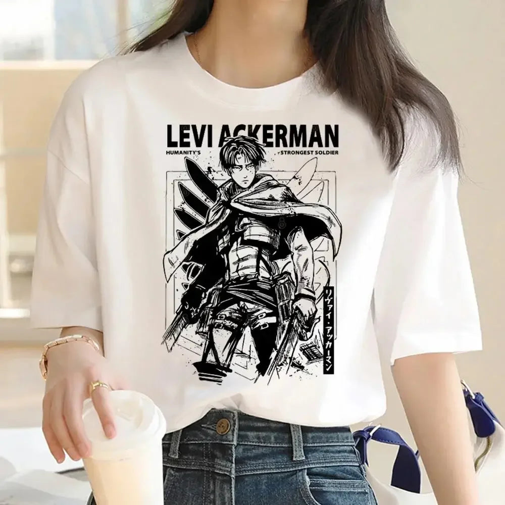 Women's T-Shirt™ Japanese Anime Attack on Titan Graphic Print Harajuku Short Sleeve Plus Size T Shirt