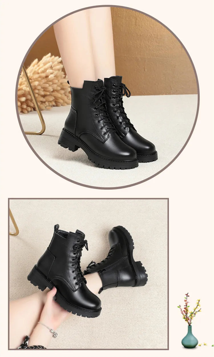 Women's Winter Boots™  Leather Warm Ankle Boots