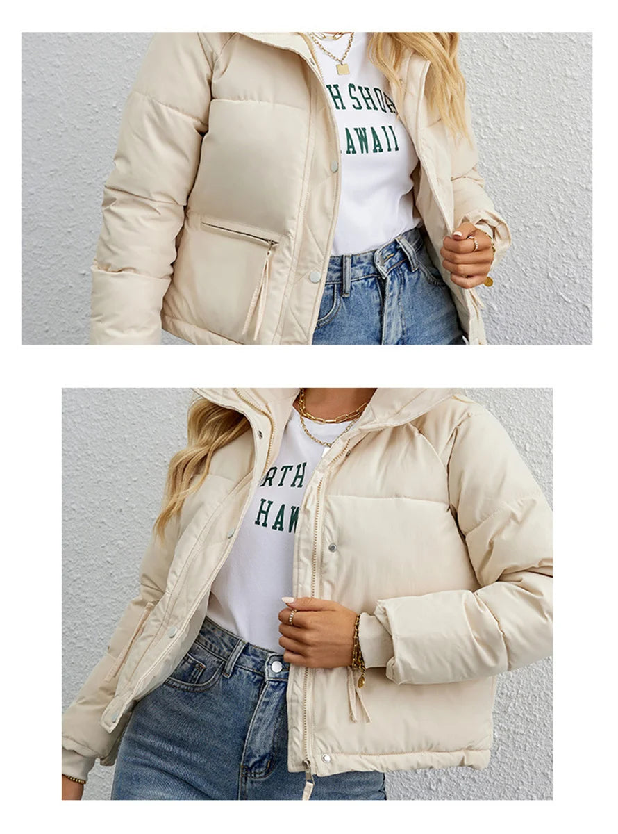 Women's Cotton Jacket™ Short Korean Collar Parkas jackets