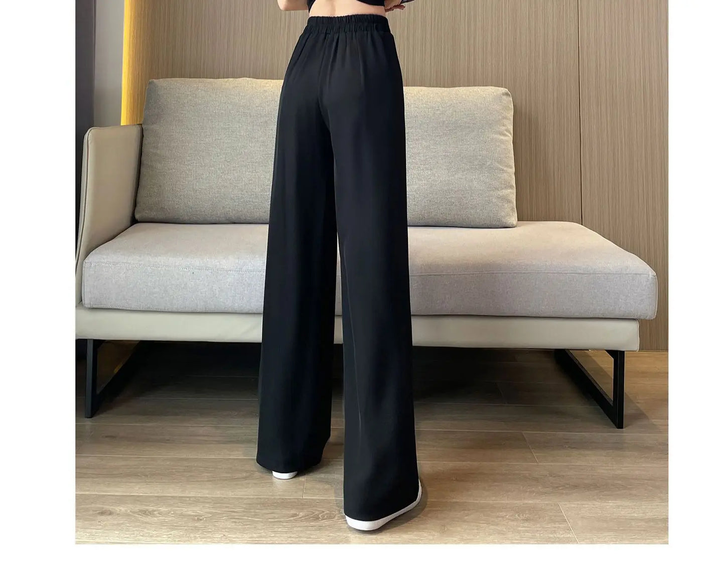 Women's wide leg Trousers™ high waist straight leg loose pants