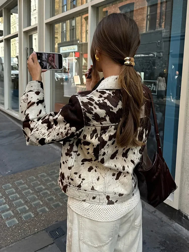 Women's Jacket™ Single Breasted Niche Design Turn-down Collar Jacket