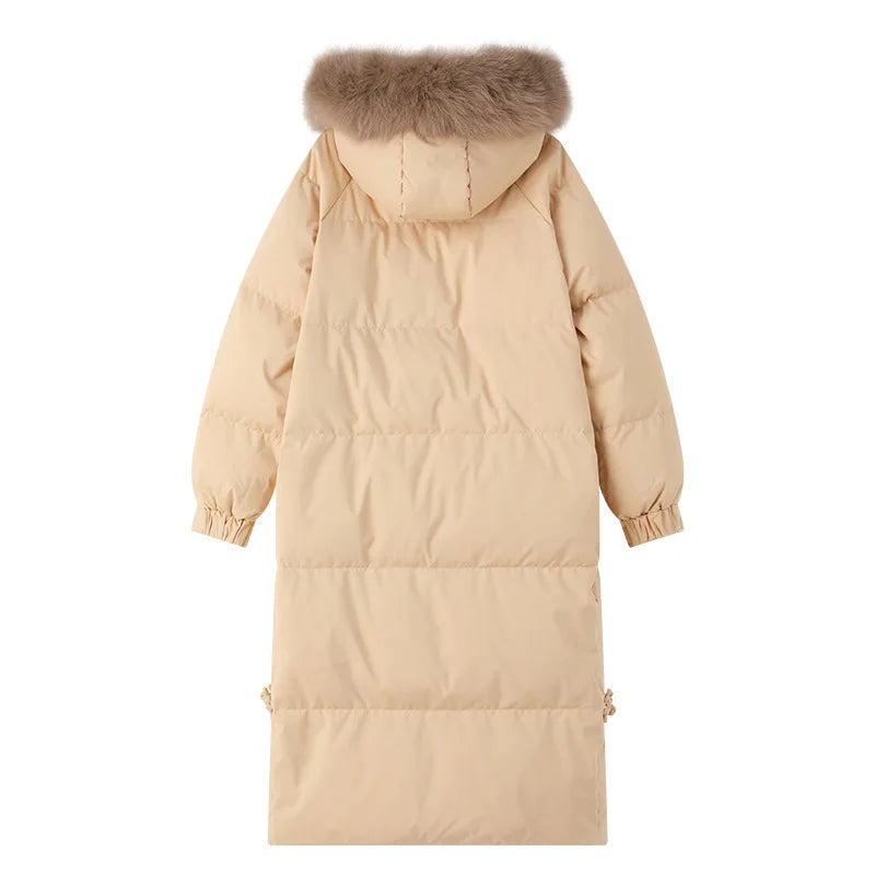 Women's Padded Jacket™ Long Over-the-knee Jacket Fur Collar Warm Thicken Cotton Parkas Coats