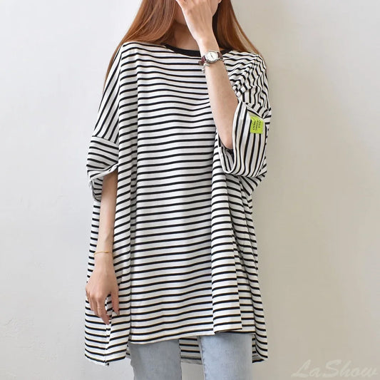Women's Loose Long Sleeve T-shirt™ Plus Size Crew Neck T-shirt