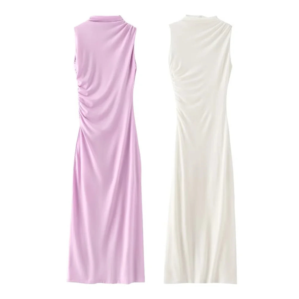 Women Dress™ Spring And Summer Fashionable Pleated Decorative Dress