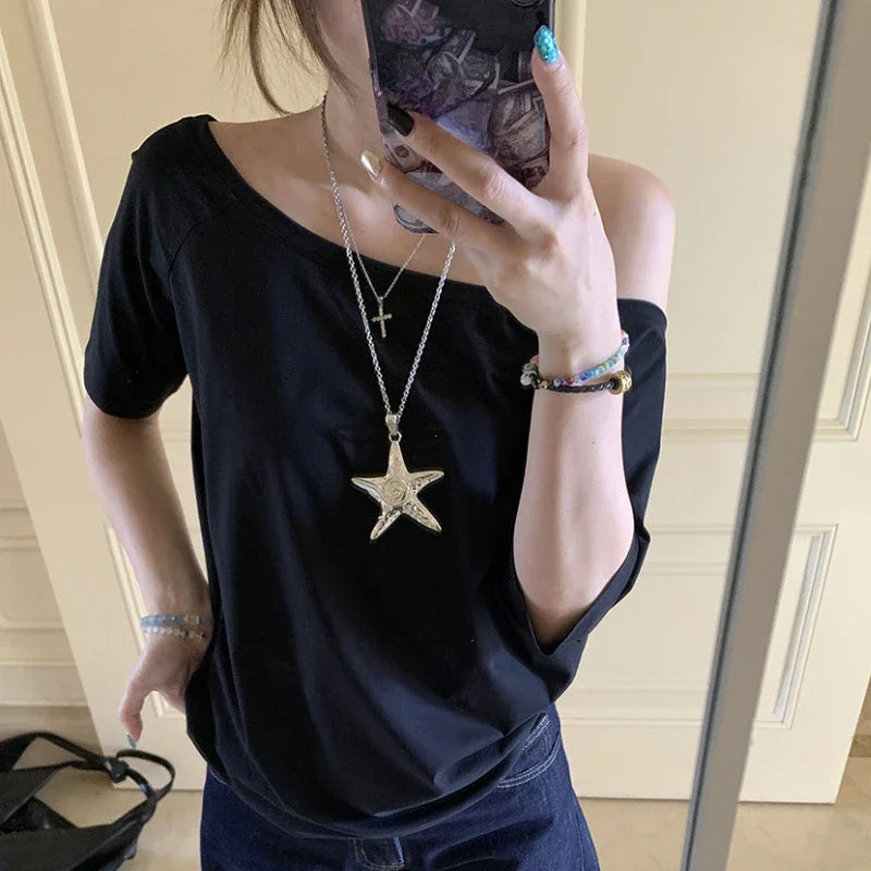 Women's Summer T-shirts™ Casual Clean fit Short Sleeve Y2k Top Aesthetic Clothes