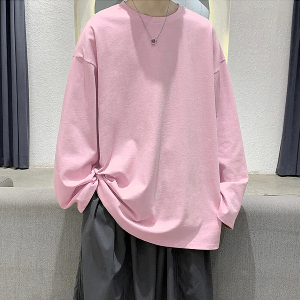 Men's T-shirt™ Cotton Oversize Long sleeves t shirt
