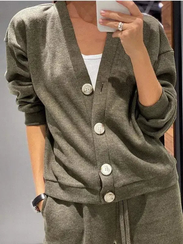Women's Comfortable Sporty Set™ Casual Jacket Open Cardigan + Long Pants Set